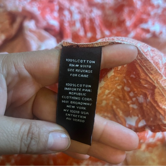 Premise Floral Orange Skirt size XL - Picture 6 of 6